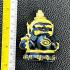 Phra Rahu Wealth Gambling Money Magic Subin Statue Black Gold Thai Amulet #17640