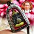 Phra Rahu Wealth Gambling Money Magic Subin Pendant Black Gold Thai Amulet 17641