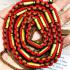 Girded Takrut 16Bullet Protection Safe Belt Lucky Litt Be2547 Thai Amulet #17649