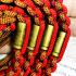 Girded Takrut 16Bullet Protection Safe Belt Lucky Litt Be2547 Thai Amulet #17649