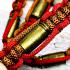 Girded Takrut 16Bullet Protection Safe Belt Lucky Litt Be2547 Thai Amulet #17649