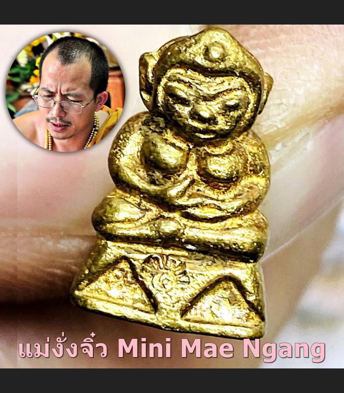 Mini Ngang Female Love Lucky Lust Charm Phra Arjarn O Ajarn Thai Amulet #17655