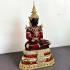 Large Meditation Buddha Statue Red Gold Armor Lucky Magic Thai Amulet 50cm 17661