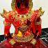 Large Meditation Buddha Statue Red Gold Armor Lucky Magic Thai Amulet 50cm 17661
