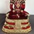 Large Meditation Buddha Statue Red Gold Armor Lucky Magic Thai Amulet 50cm 17661