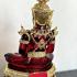 Large Meditation Buddha Statue Red Gold Armor Lucky Magic Thai Amulet 50cm 17661