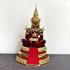 Large Meditation Buddha Statue Red Gold Armor Lucky Magic Thai Amulet 50cm 17661