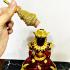 Large Meditation Buddha Statue Red Gold Armor Lucky Magic Thai Amulet 50cm 17661