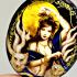 Lady 9Tail Fox Charm Lucky Love Magic Sexy Phra Arjarn O Ajarn Thai Amulet 17663