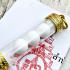 White Pearl Arahan Buddha Relic Guanyin Lucky Stone X3 Leklai Thai Amulet #17676