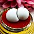 White 2 Leklai Pearl Buddha Relic Healing Reiki Stone Meditate Thai Amulet 17677