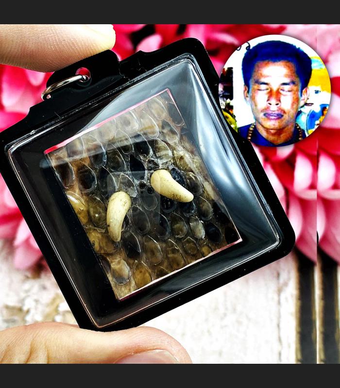 Pendant Cobra Boa Spurs Gambling Money Wealth Lust Charm Penis Thai Amulet 17689