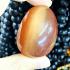 Gambling Money Khong River Lucky Stone Leklai Naga Egg Orange Thai Amulet #17692