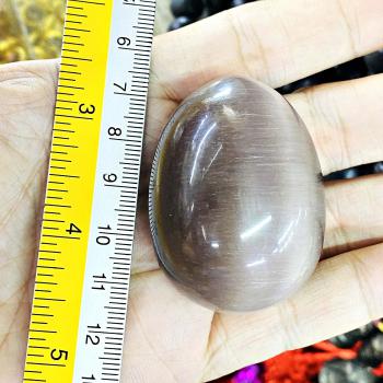 Leklai Naga Egg Wealth Protection Cave River Rock Lucky Stone Thai Amulet #17693