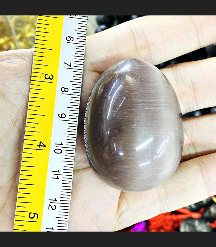 Leklai Naga Egg Wealth Protection Cave River Rock Lucky Stone Thai Amulet #17693