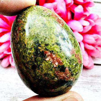 Leklai Naga Egg Csino Win Lotto Money River Rock Lucky Stone Thai Amulet #17694
