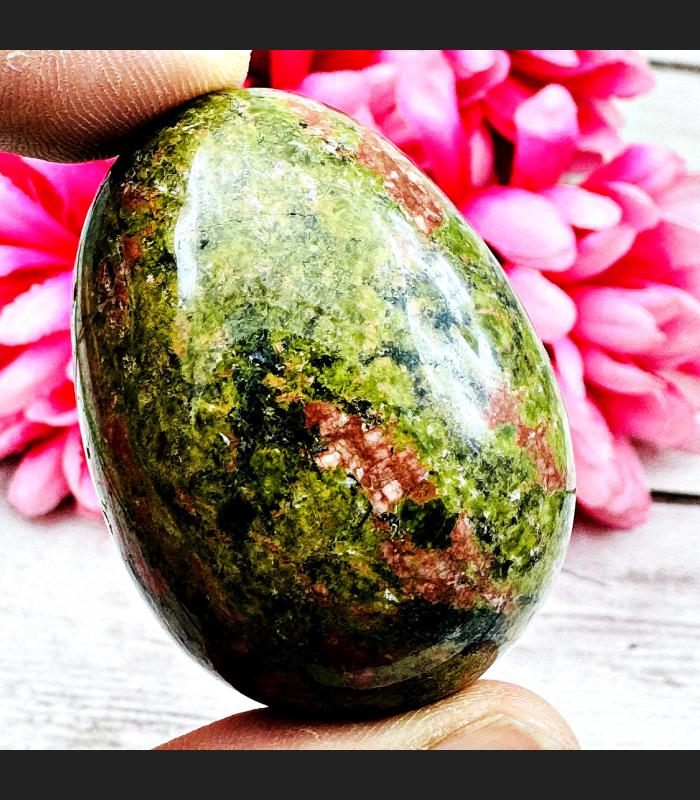 Leklai Naga Egg Csino Win Lotto Money River Rock Lucky Stone Thai Amulet #17694