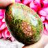 Leklai Naga Egg Csino Win Lotto Money River Rock Lucky Stone Thai Amulet #17694