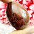 Leklai Naga Egg Wealth Protection River Rock Lucky Stone Brown Thai Amulet 17695