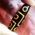 Dzi Bead Pendant Tibetan Nepal Tibet Ellipsoid Buddhist Etched Eyed Agate #17698