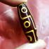 Dzi Bead Pendant Tibetan Nepal Tibet Ellipsoid Buddhist Etched Eyed Agate #17698