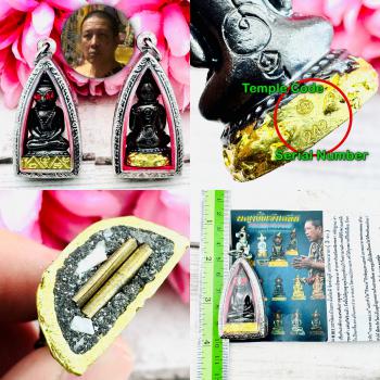Ngan Ngung Gambling Fulfill Wishes Lucky Windfall Somdeh Black Thai Amulet 17711