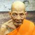 Lifelike 23cm Wax Art Monk Statue Meditation Phat WatHuaiDuan Thai Amulet #17713
