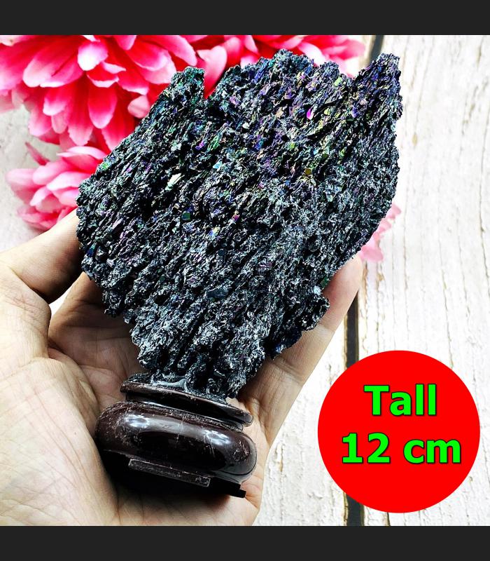 Leklai Rainbow Glitter Neutral Cave Lucky Rich Wealth Somporn Thai Amulet #17714