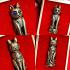 Lucky Wealth Money Rich Magic Cat Kitty White Blue Eye Pendant Thai Amulet 17718