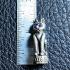 Lucky Wealth Money Rich Magic Cat Kitty White Blue Eye Pendant Thai Amulet 17718
