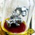 Leklai White Silver Bunch Lucky Magic Invincible Charm Somporn Thai Amulet 17728