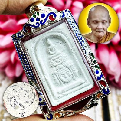 Somdej Buddha Sit Over Phom 4Face Rowel Wheel Chaka Doo Be2517 Thai Amulet 17749
