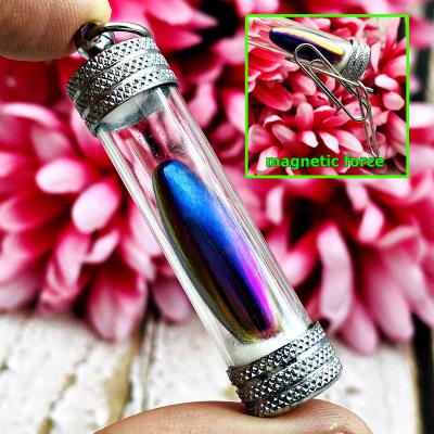 Leklai Cave Drop Magnetic Healing Metal Rainbow Immortal Lucky Thai Amulet 17750