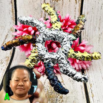 Leklai Rowel Chakra 3in1 Lucky Immortal Shield Best Protection Thai Amulet 17764