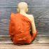 Lifelike Wax Art Monk Statue Meditation 28Cm Tuad WatChanghai Thai Amulet #17771