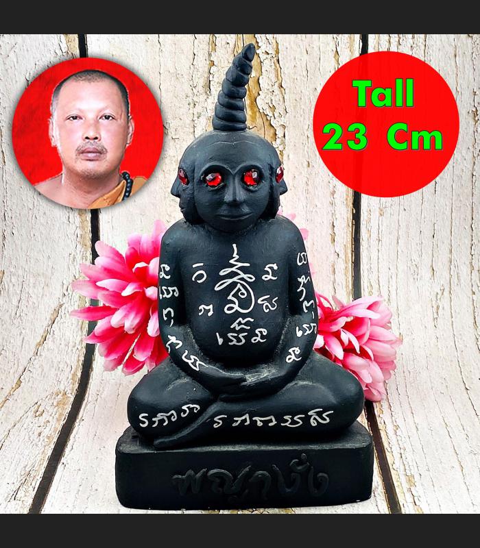 Statue Ngan Ngung 4face Graveyard Gambling Win Lp Amnaj Be2555 Thai Amulet 17773