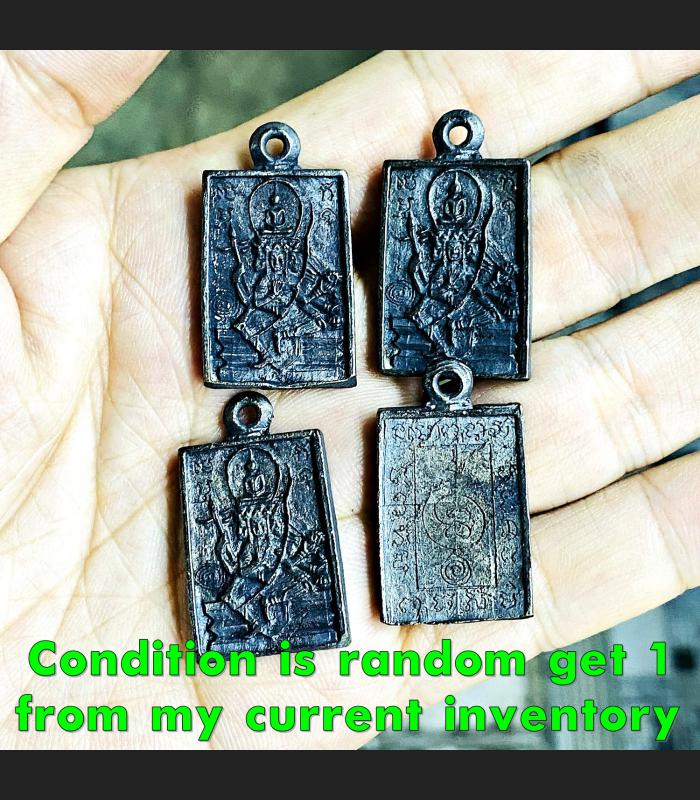 Nawa Buddha Over PhaPhom 4Face Wealth Rich Doo WatSaKae Be2522 Thai Amulet 17778