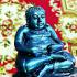 Sankajai Happy Buddha Statue Leklai Money Rich Rainbow Somporn Thai Amulet 17782