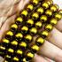 Necklace 10mm Leklai Mala 108 Gold Magnetic Protection Somporn Thai Amulet 17786