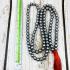 Necklace Leklai Mala 108 White Ngern Magnetic Protect Somporn Thai Amulet #17787