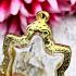 Empty Frame Blank Case Turtle Large Gold Plated Micron 4.5cm Thai Amulet #17796