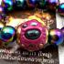 Bracelet Pink Leklai Stone Rainbow Metal Magnetic Love Somporn Thai Amulet 17798