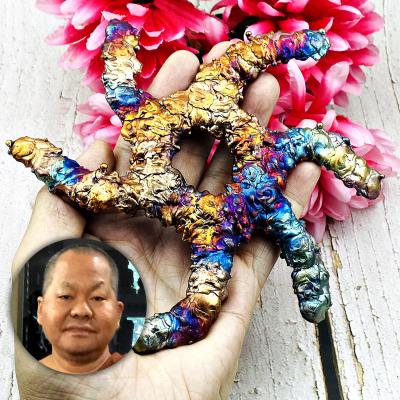 Leklai Rowel Chakra Wheel Rainbow Fortune Protection Immortal Thai Amulet #17802