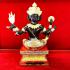 Phaphom 24cm 4Face Deity Bronze Statue Gold Black WatPikuntong Thai Amulet 17813