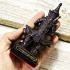 Wessuwan Statue Leklai Magic Purple Glitter Protection Somporn Thai Amulet 17818