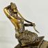 Bronze Statue Maethorani Mother Earth Queen Lady Wealth Lp Key Thai Amulet 17821