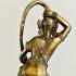 Bronze Statue Maethorani Mother Earth Queen Lady Wealth Lp Key Thai Amulet 17821