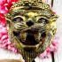 Puseir Lersri Tiger Head Khon Mask Command Control Watbangpha Thai Amulet #17823