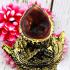 Lersri Head Khon Mask Old Gold Hermit Fortune Lucky Watbangpha Thai Amulet 17824