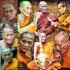 Miniature Meditation Monk 1st Kalong Be2548 Tiger Hair Cloth Thai Amulet #17827